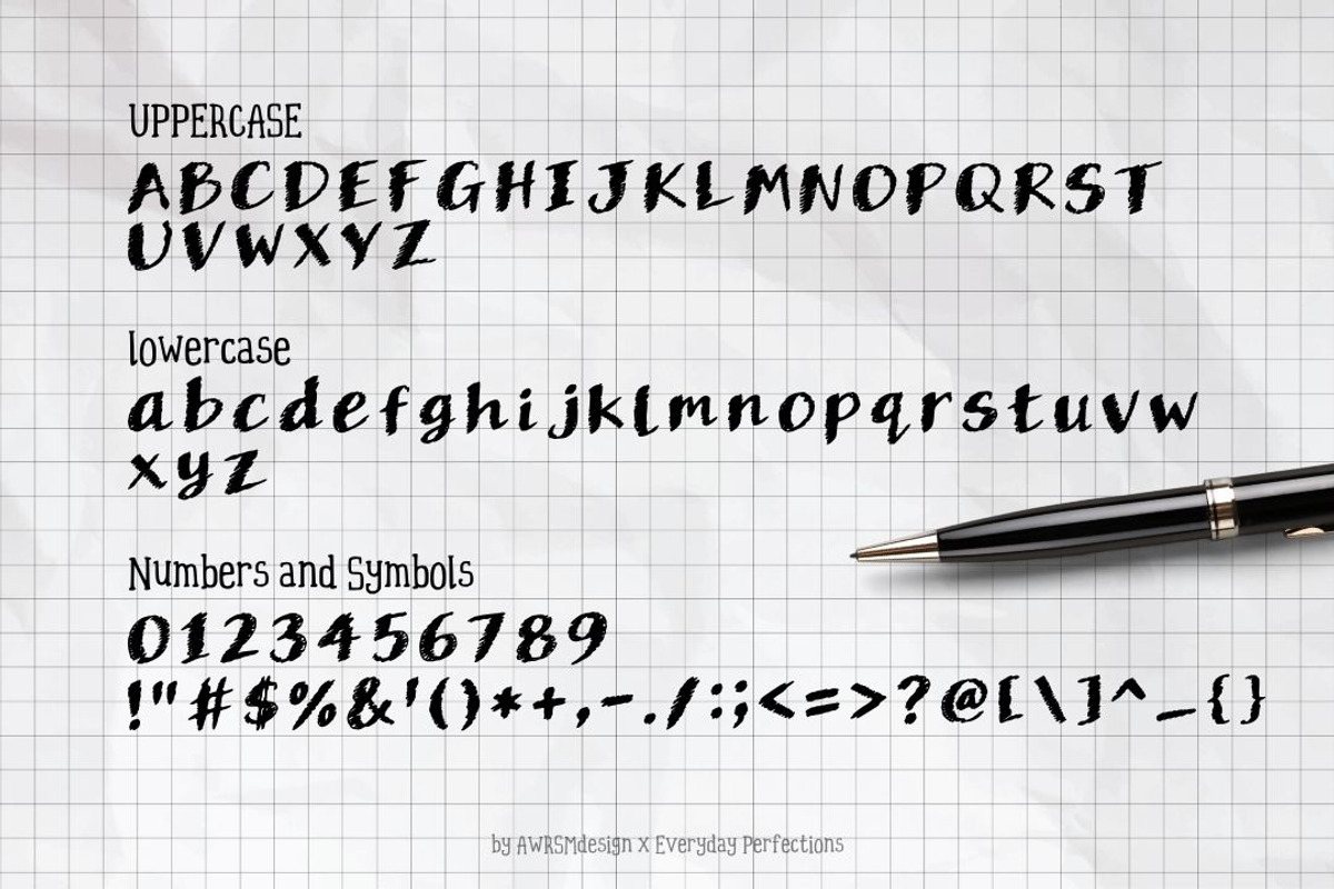 Silent Whisper | Doodle Display Font, a Handwritten Font by Everyday Perfection (Photo 2 of 5)