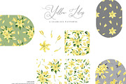 Yellow Lilies Watercolor Set, a Texture Illustration by Natalia Fedorova (Thumbnail 8 of 10)