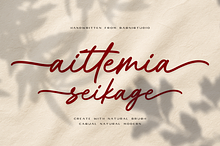 Aittemia Seikage a Handwritten Font