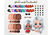 Bundle Chibi We are Family Clipart P, a Person Illustration by Podcliparts (Thumbnail 5 of 10)
