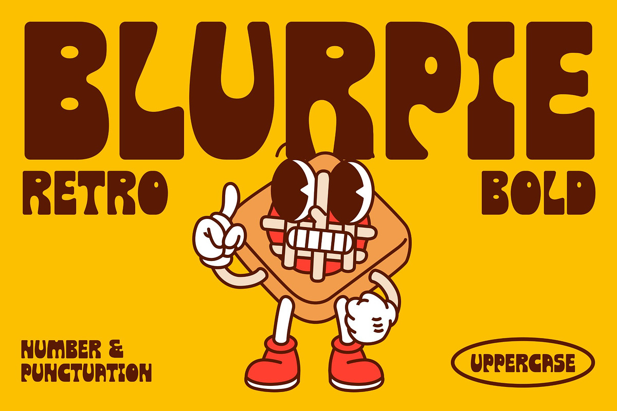 Blurpie - Bold Chunkie Display Font, a Font by Studio Moara