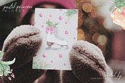 Christmas Watercolor Festive Clipart, an Animal Illustration by January Bloom (Thumbnail 19 of 32)