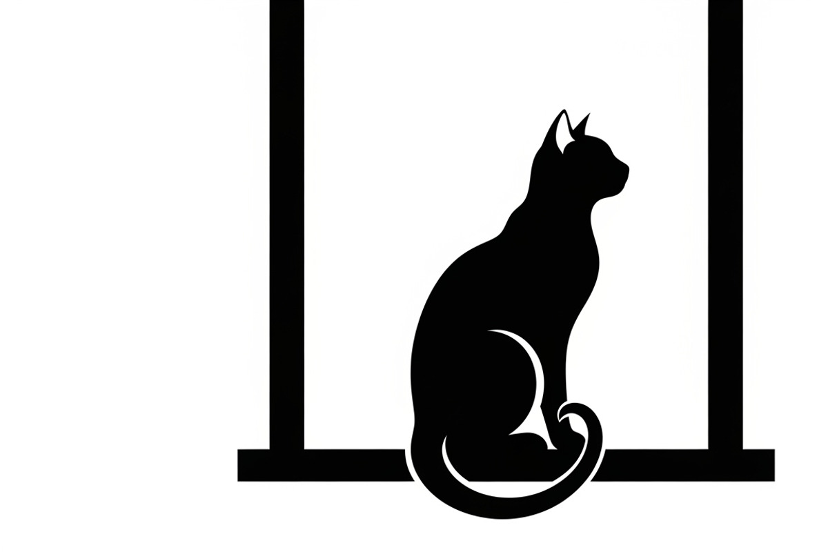 cat sitting by window silhouette, an Illustration by Amazin_art (Photo 22 of 25)