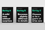 Boring Sans 30 fonts, a Sans Serif Font by Zetafonts (Thumbnail 7 of 14)