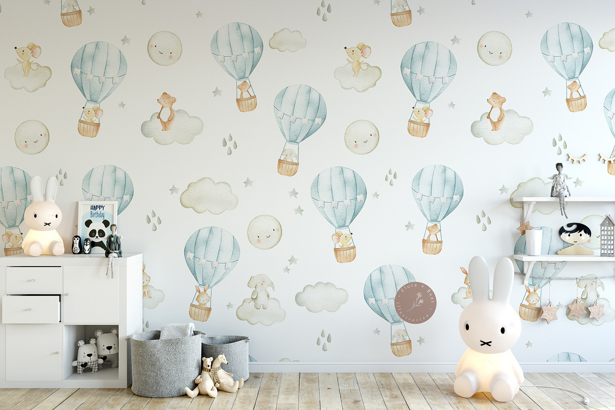 BUNDLE #2 - Watercolor Patterns, an Animal Illustration by Flora+Bear (Photo 11 of 11)