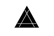 20 Black Triangle Geometric Icons, an Icon by Gfx_Store (Thumbnail 6 of 10)