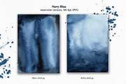 Navy Blue watercolor textures, a Texture Graphic by Marmoris.Arts (Thumbnail 4 of 9)