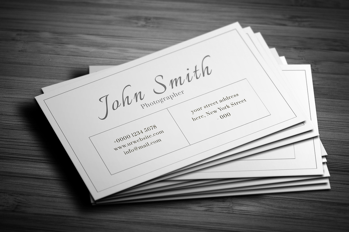 Photographer Business Card Canva, a Business Card Template by Saman Osama (Photo 3 of 5)