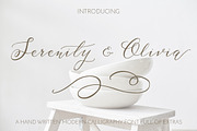 Serenity & Olivia Calligraphy Font, a Script Font by Fine Art Design Studio (Thumbnail 1 of 19)