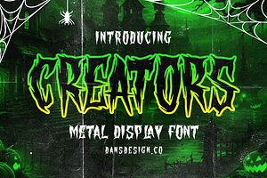 CREATORS Blackletter Metal Horror