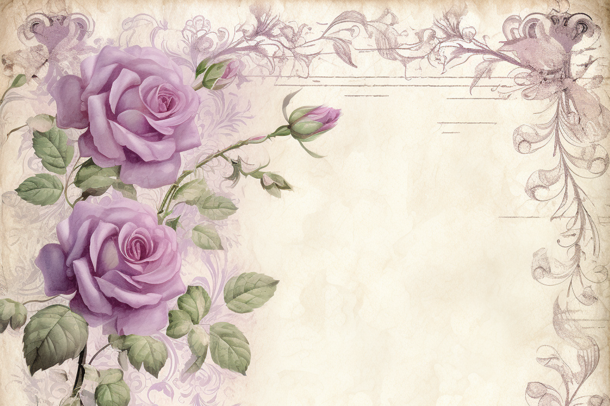 Purple Rose Strips, a Pattern Graphic by Printable Treasure (Photo 8 of 8)