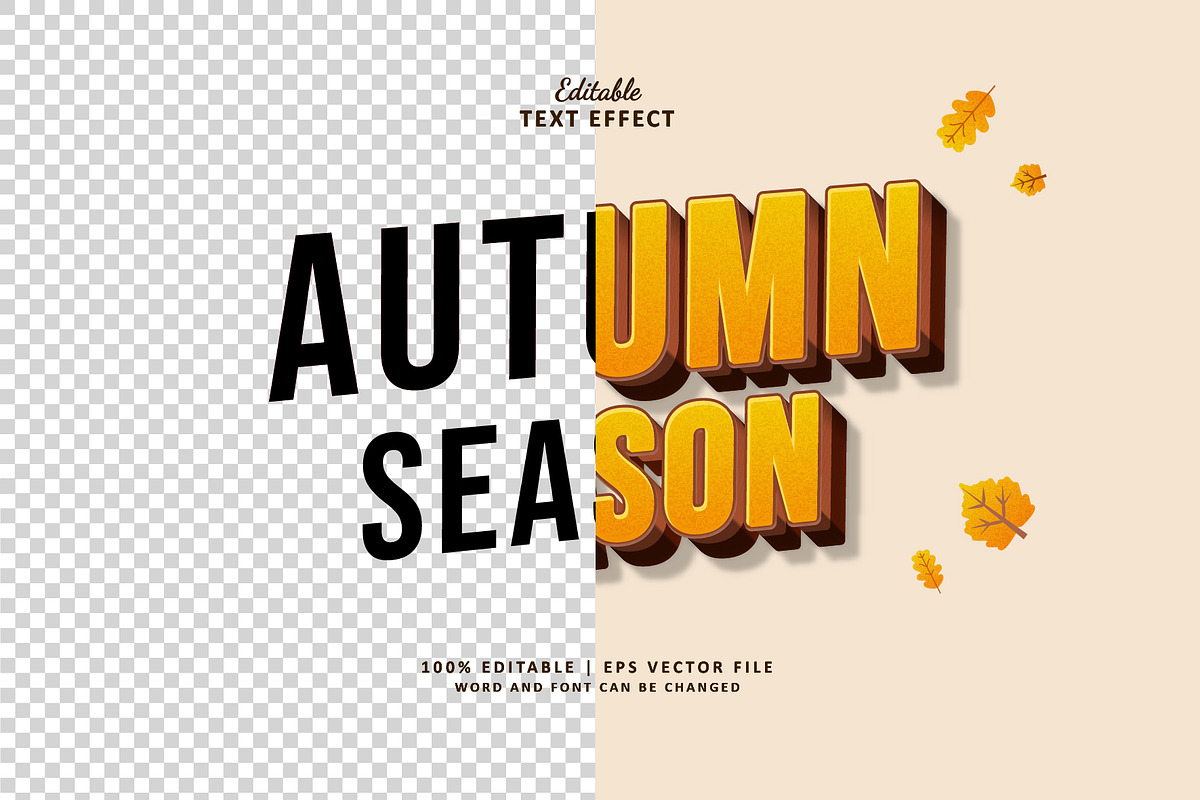 Text Effect Autumn Season, a Layer Style Add-On by Navy Graphic (Photo 2 of 2)