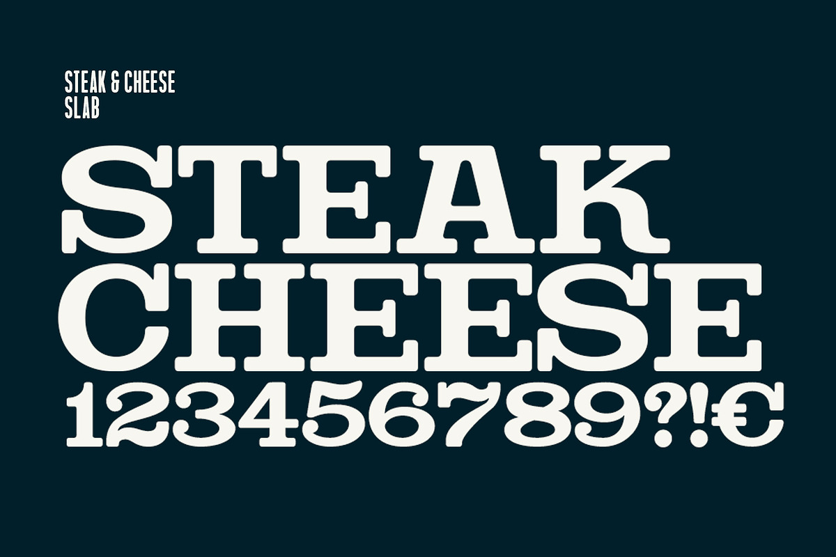Steak & Cheese Bundle, a Slab Serif Font by Fenotype (Photo 9 of 14)