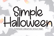 Simple Halloween | Script Font, a Script Font by Scratchones (Thumbnail 1 of 8)