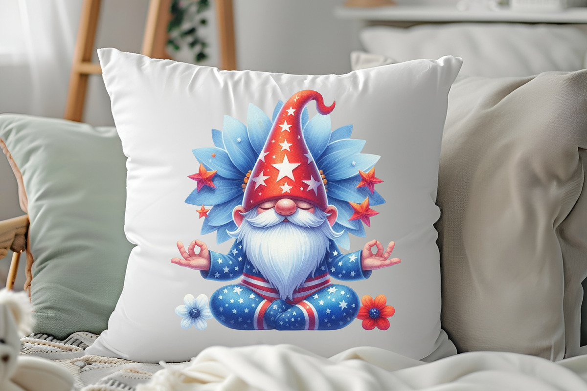 Groovy Patriotic Gnome Clipart, an Illustration by RobertsArt (Photo 5 of 7)