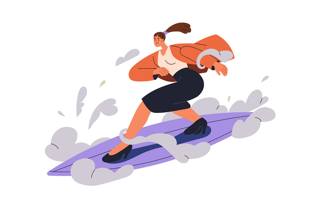 Active people in motion concept set, a Person Illustration by Good Studio (Photo 4 of 17)