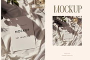 Luxury 5x7 Invitation Mockup PSD, a Mockup by PhoebeCreates (Thumbnail 2 of 7)