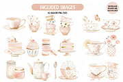 Tea Time Watercolor Clipart Bundle, an Illustration by TatiMockup (Thumbnail 2 of 5)