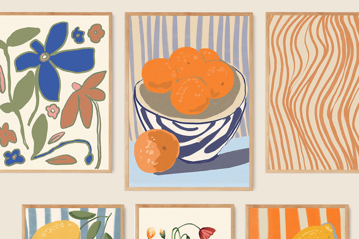 Modern Abstract Wall Art Prints, a Background Graphic by Artemsky (Photo 10 of 11)