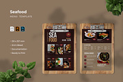 Seafood - Restaurant Menu, a Print Template by VUNIRA (Thumbnail 1 of 3)