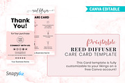 Printable Reed Diffuser Care Card, a Templates & Theme by Snapybiz (Thumbnail 6 of 11)