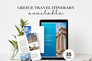 Greece Travel Itinerary Template, a Magazine Template by Pulsecolor (Thumbnail 1 of 10)