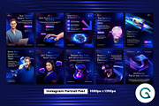 AI Assistant Social Media Template, a Social Media Template by Geelator Studio (Thumbnail 2 of 4)
