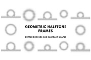 Geometric Halftone Frames, an Object Graphic by sivVector (Thumbnail 1 of 4)