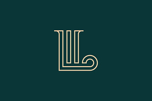 The Elegant And Luxurious L Law Logo