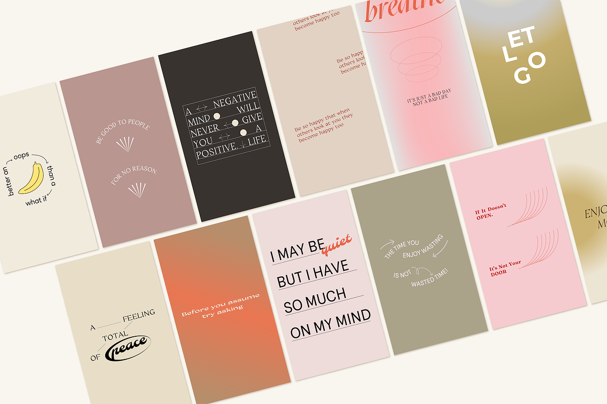 Quote Aesthetics CANVA PS, a Social Media Template by Kimo Studio (Photo 5 of 14)