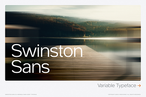 Swinston Sans Variable Typeface, a Sans Serif Font by Yasir Ekinci