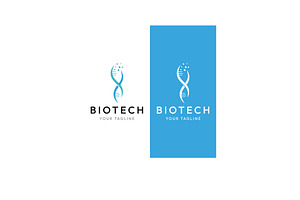 Creative bio tech dna logo., a Branding & Logo Template by LOGOCREATIVE