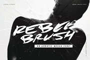 Rebel Brush - Handwritten Font, a Handwritten Font by Visual Blends (Thumbnail 1 of 7)