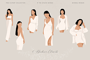 Minimal Woman Fashion Cliparts, an Illustration by Saga Design Studio (Thumbnail 2 of 4)