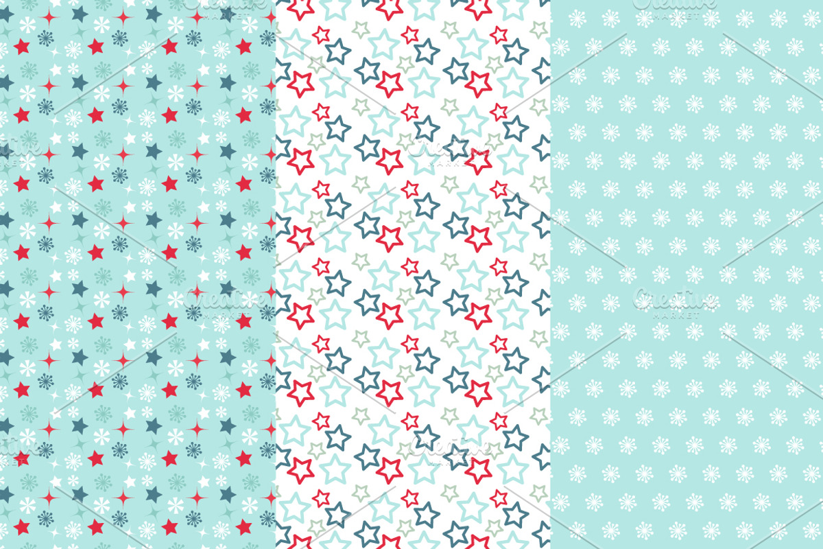 Christmas vector seamless pattern, a Pattern Graphic by MM Studio (Photo 4 of 5)