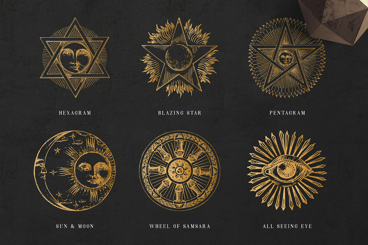 MYSTIC SYMBOLS magic collection, a Decorative Illustration by Chewie Co (Photo 7 of 26)