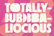 Bubbbo - Fun and chunky font, a Sans Serif Font by Drawwwn (Thumbnail 2 of 9)