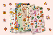 cute Mushrooms and flowers, a Seasonal Illustration by NataKa (Thumbnail 9 of 10)