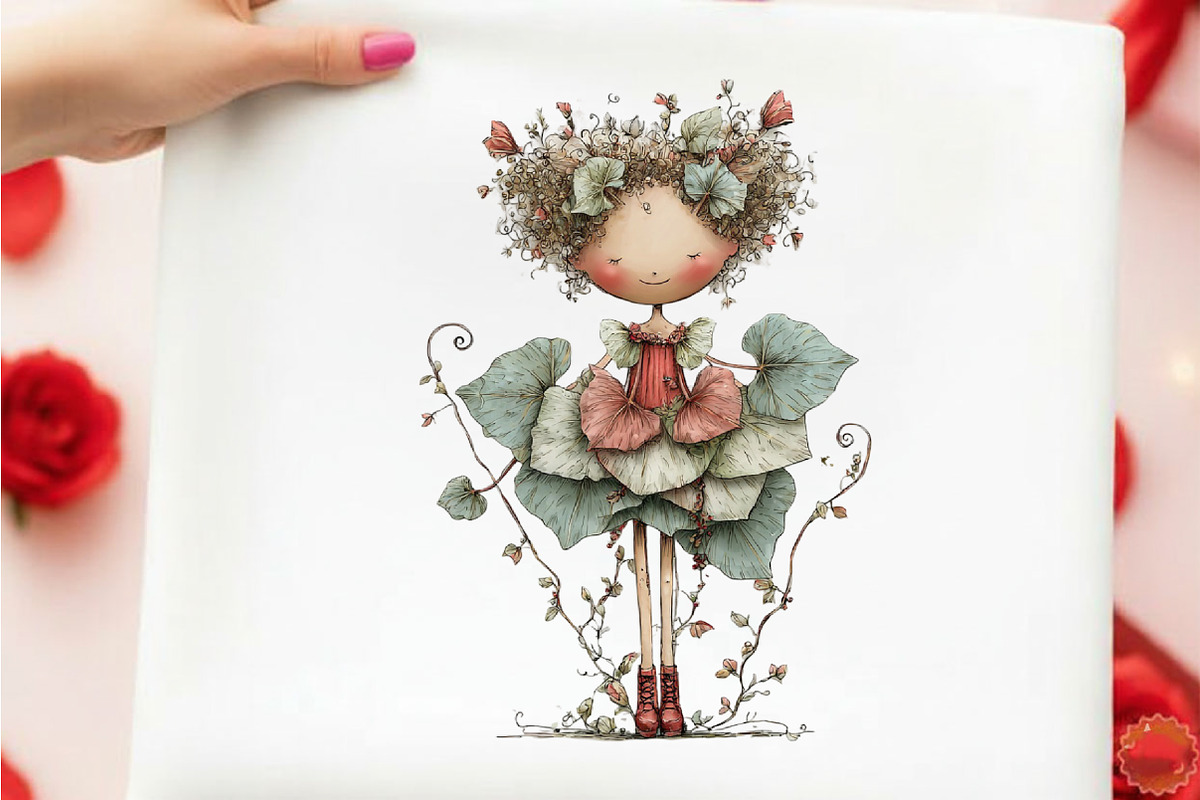 Whimsical Easter Fairy Clipart, an Illustration by designcity5 (Photo 5 of 5)