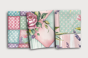 Watercolor Patchwork Blooms, a Background Graphic by Curve Design (Thumbnail 5 of 7)