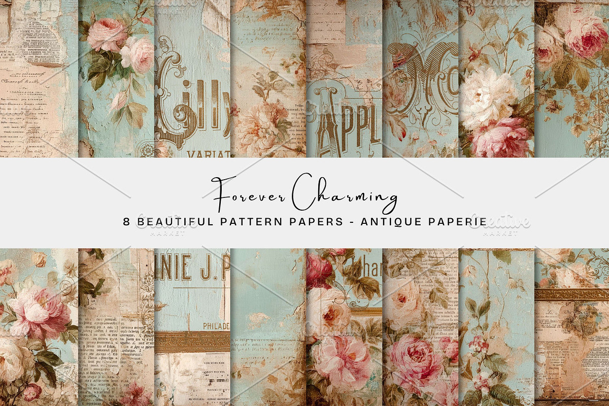 Forever Charming Paper, a Pattern Graphic by Antique Paperie (Photo 1 of 5)