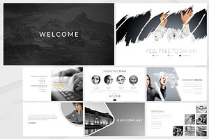 Kuro Powerpoint Template