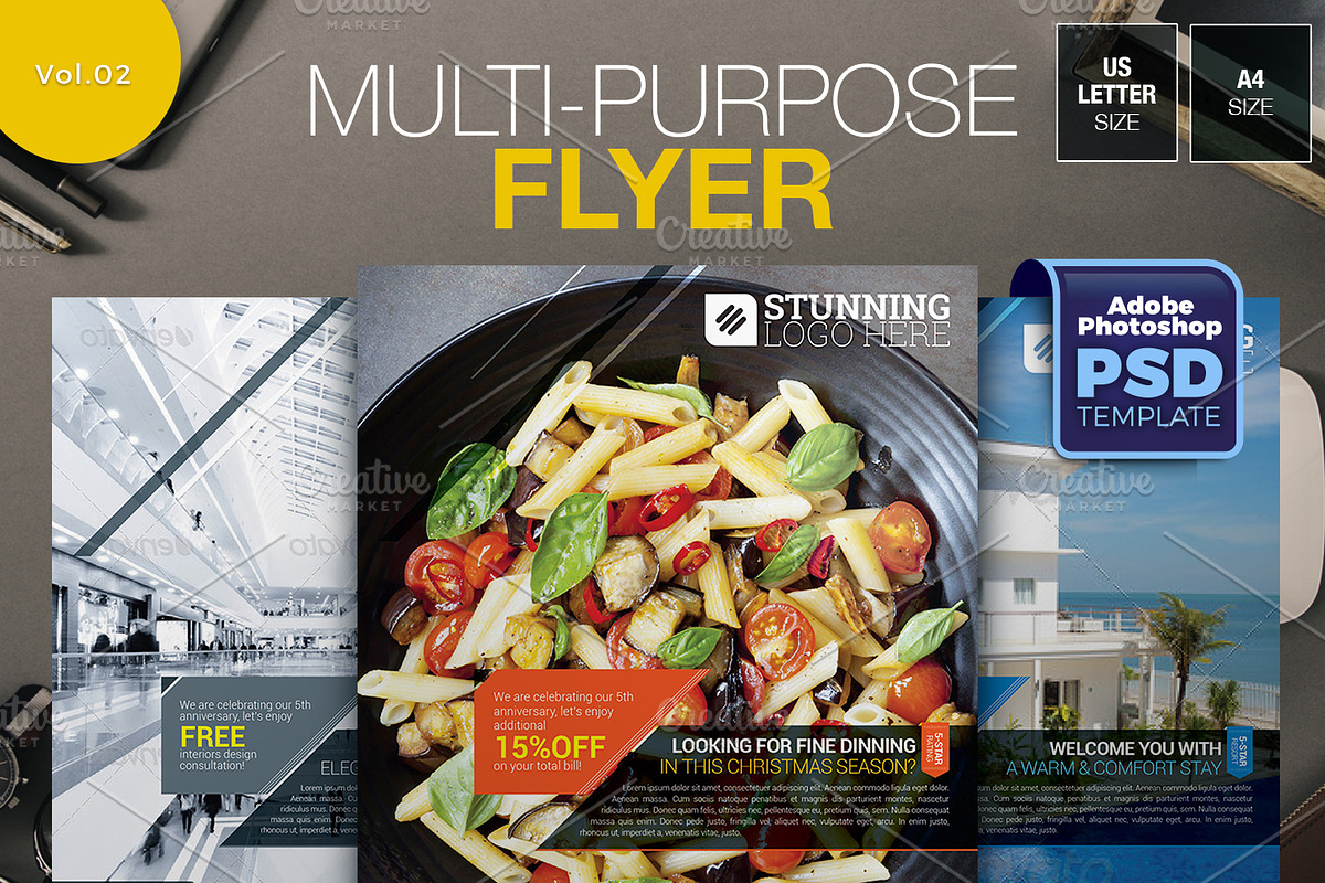 Multipurpose Flyer Vol.02, a Flyer Template by KitCreativeStudio2