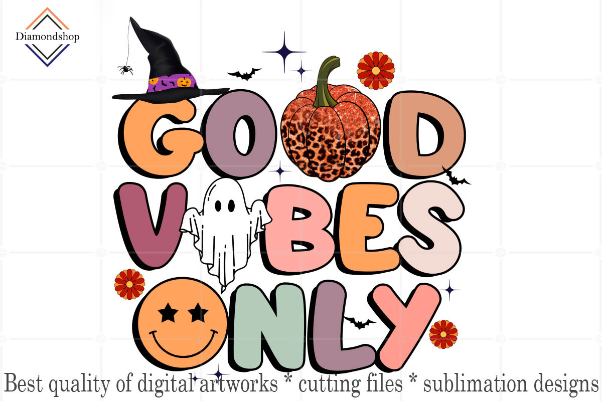 Retro Halloween Sublimation - 20 PNG, a Decorative Illustration by DiamondShop (Photo 8 of 11)