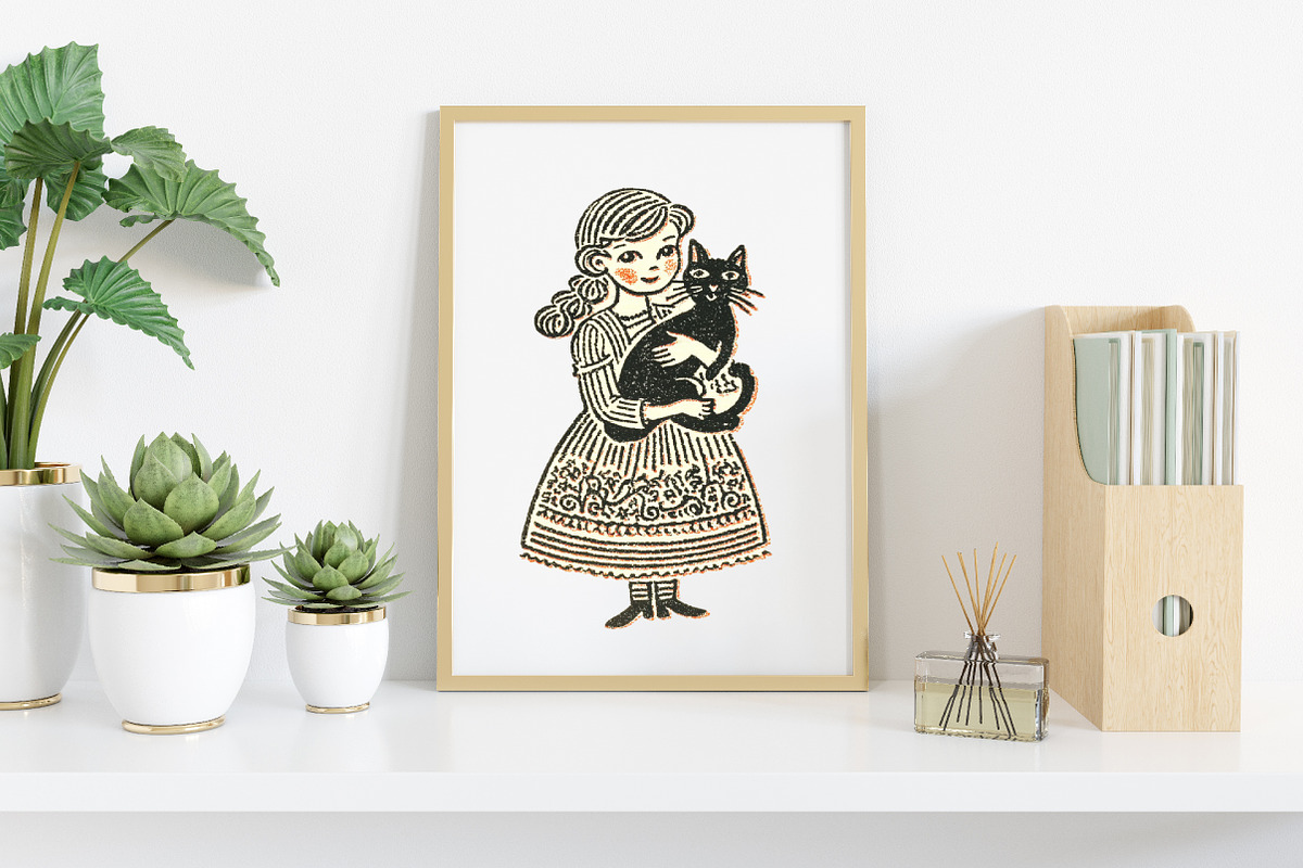 Watercolor Thanksgiving Girl Clipart, an Illustration by Canvas Craft (Photo 5 of 7)