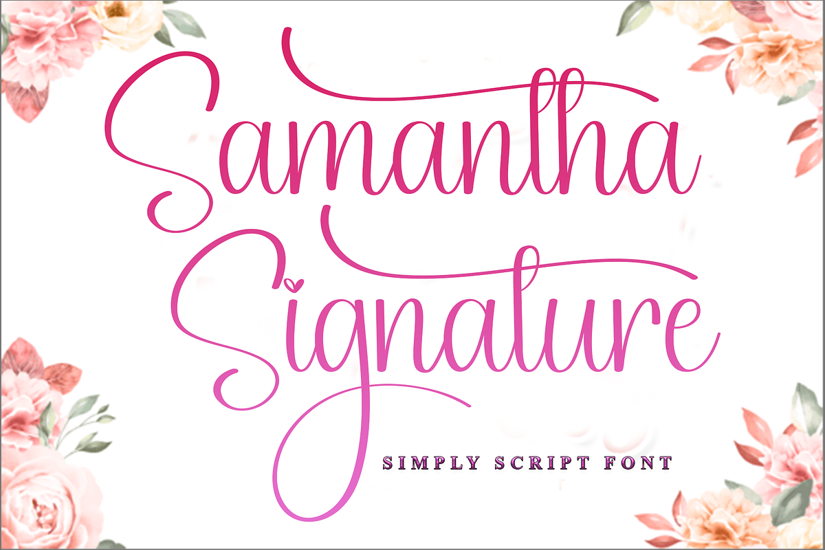 Samantha Signature, a Handwritten Font by InermediaSTUDIO (Photo 1 of 8)