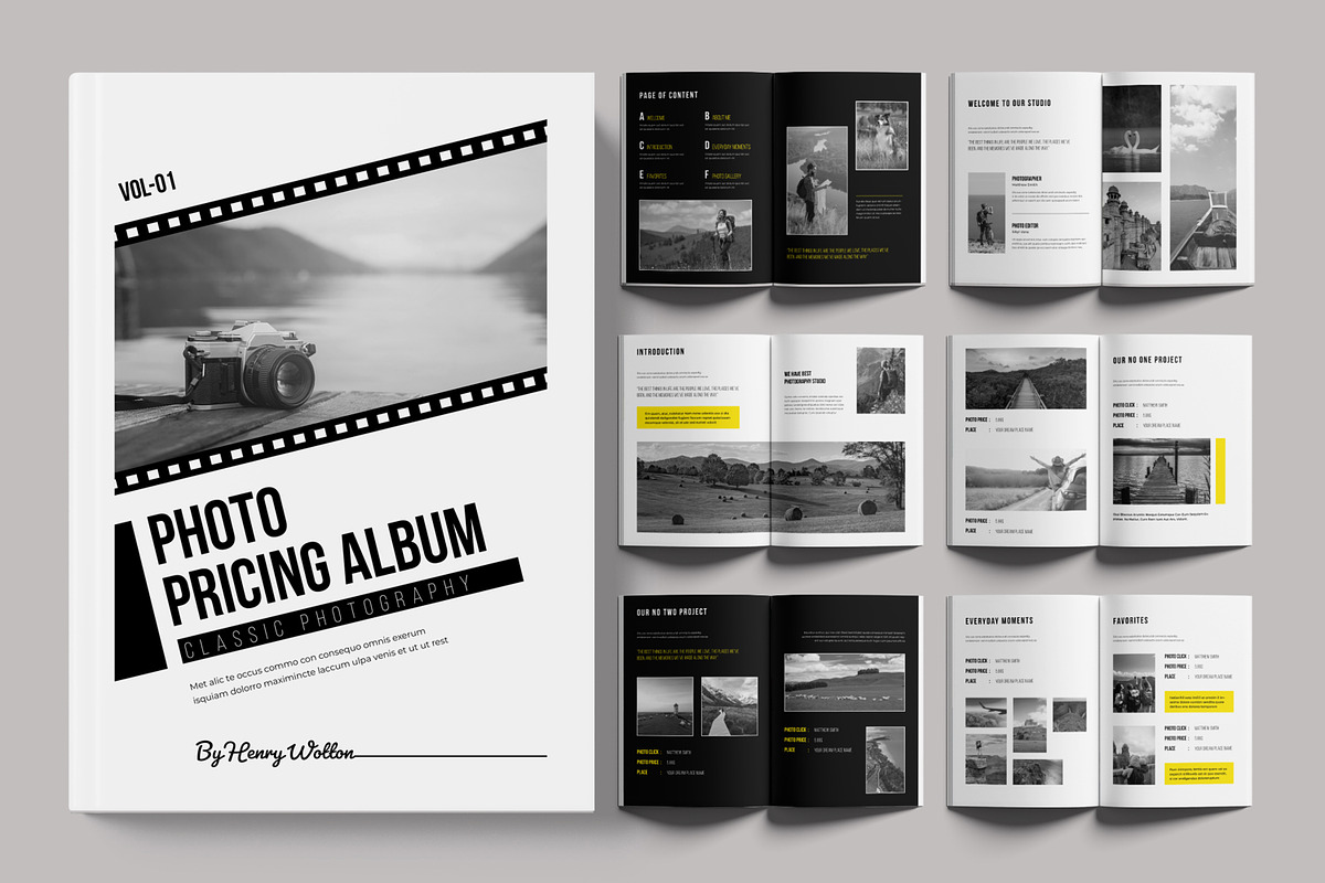 Photo Pricing Album Layout, a Magazine Template by ContestDesign (Photo 1 of 3)