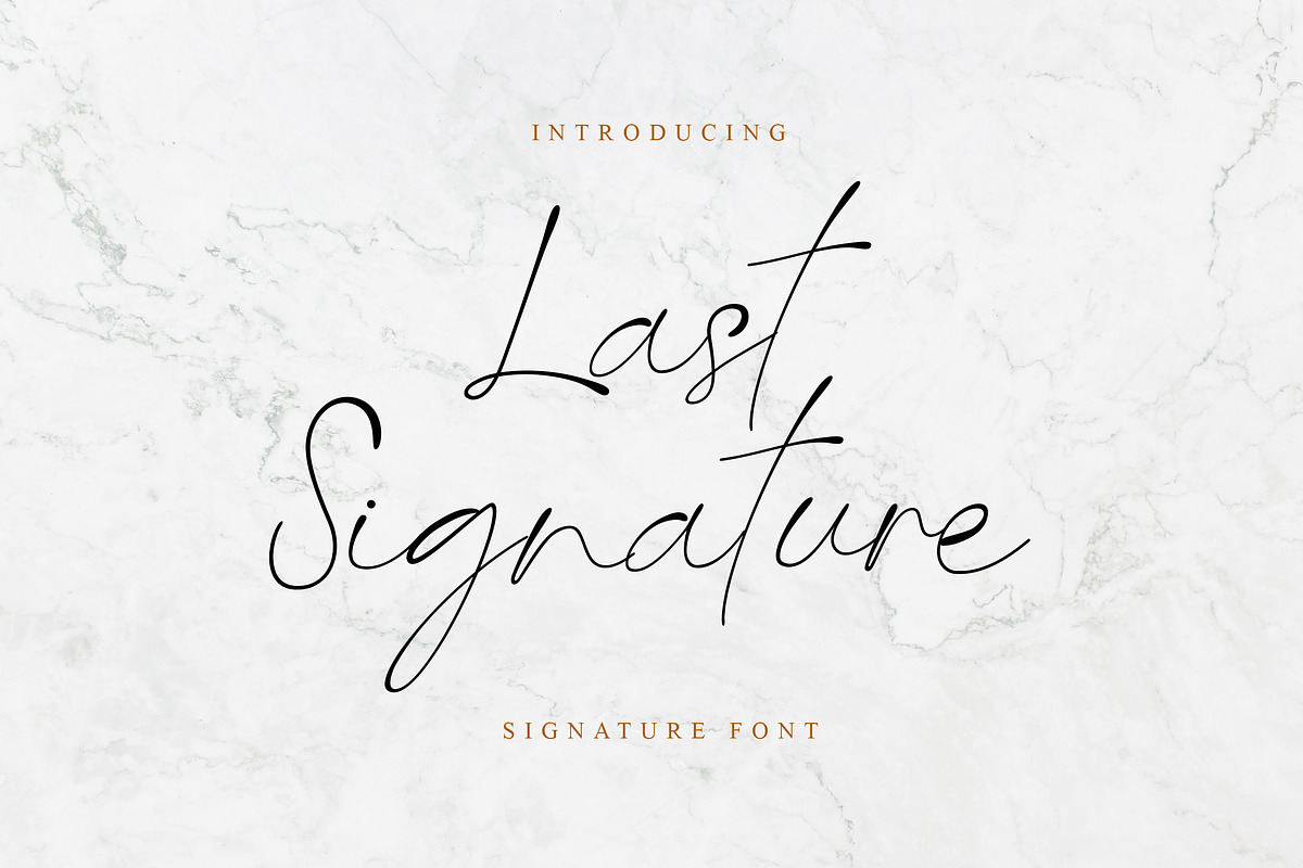 Last Signature Handwritten Font, a Script Font by UICreative (Photo 1 of 5)
