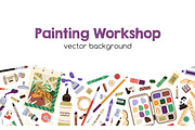 Art supplies background borders, an Education Illustration by Good Studio (Thumbnail 3 of 3)