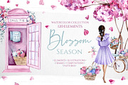 Watercolor Blossom Season, a Decorative Illustration by S_ARTLOVE (Thumbnail 1 of 10)